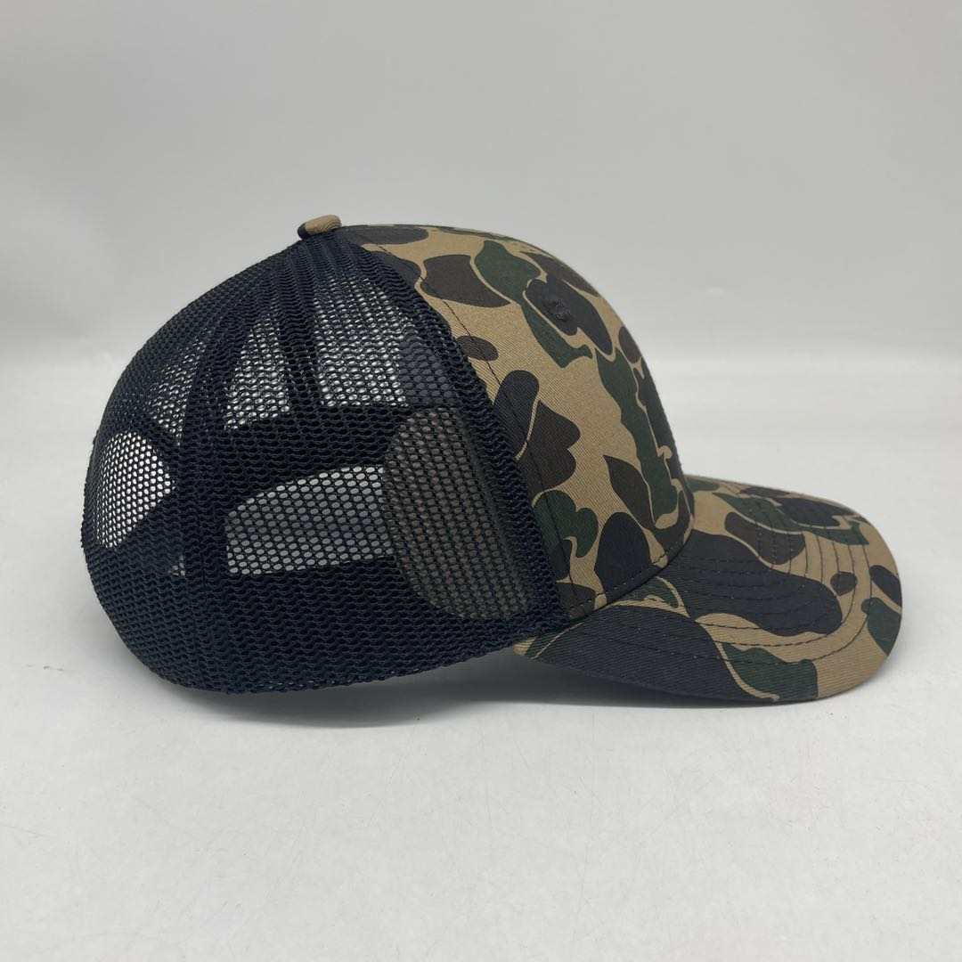 Retro Duck Camo 6 Panel Trucker Hat Platte River Camo Hat Von Burton Supply