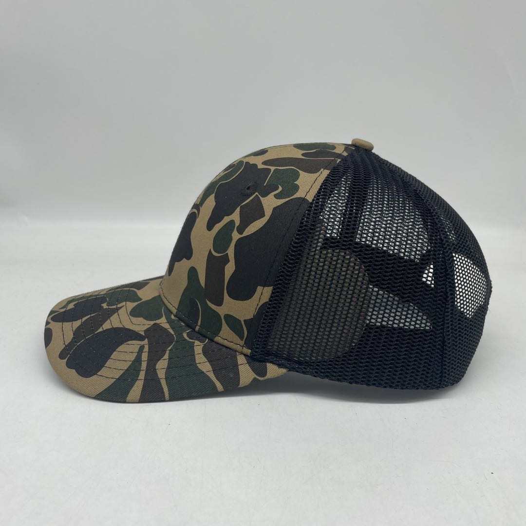 Retro Duck Camo 6 Panel Trucker Hat Platte River Camo Hat Von Burton Supply