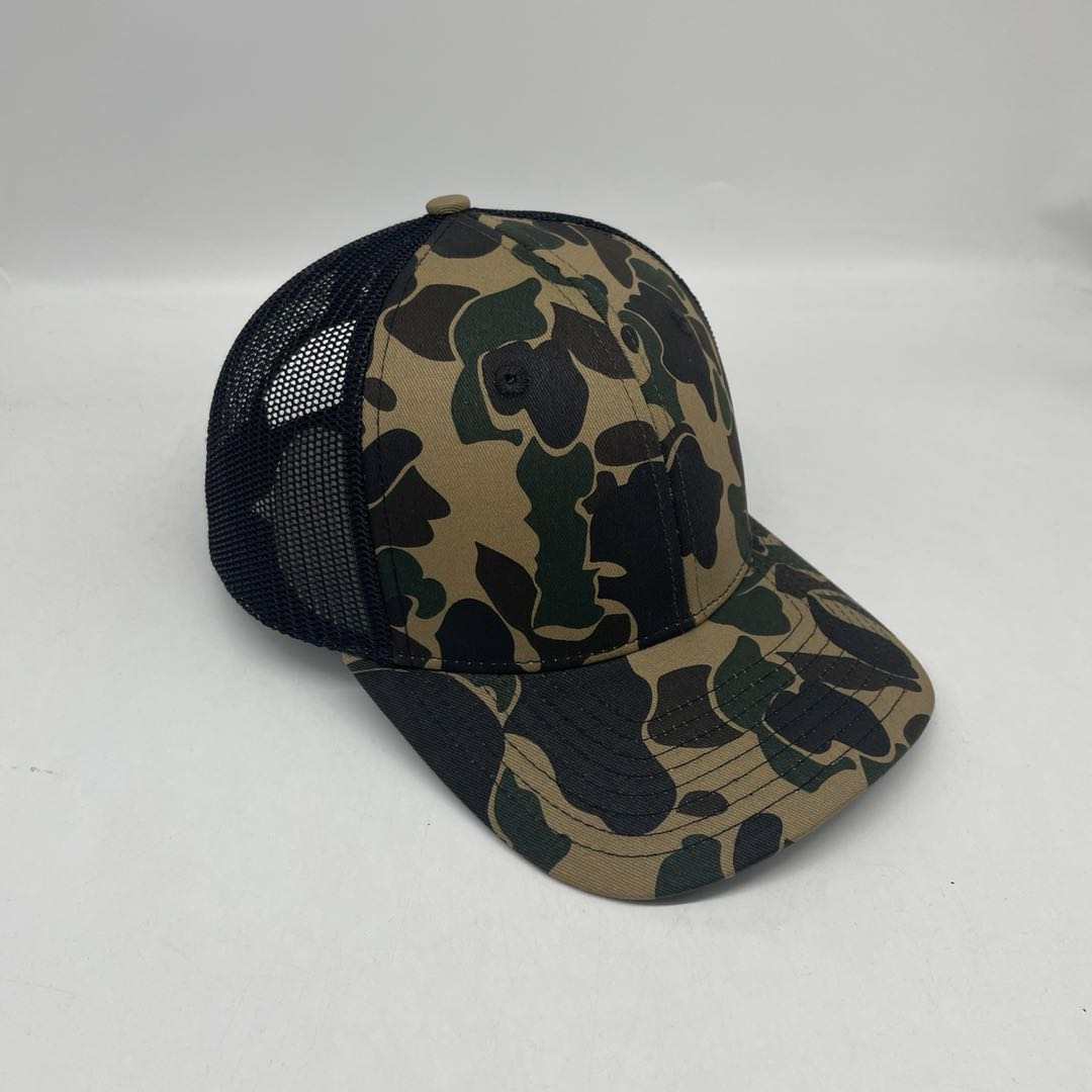 Retro Duck Camo 6 Panel Trucker Hat Platte River Camo Hat Von Burton Supply