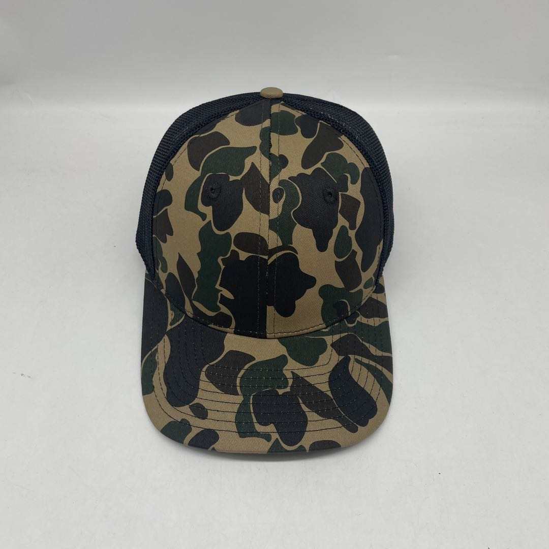 Retro Duck Camo 6 Panel Trucker Hat Platte River Camo Hat Von Burton Supply