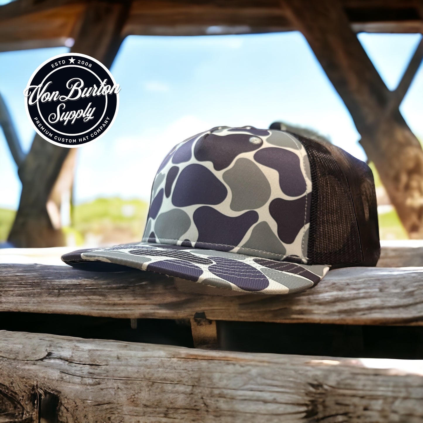Custom Duck Camo Bay Rider Hat Von Burton Supply