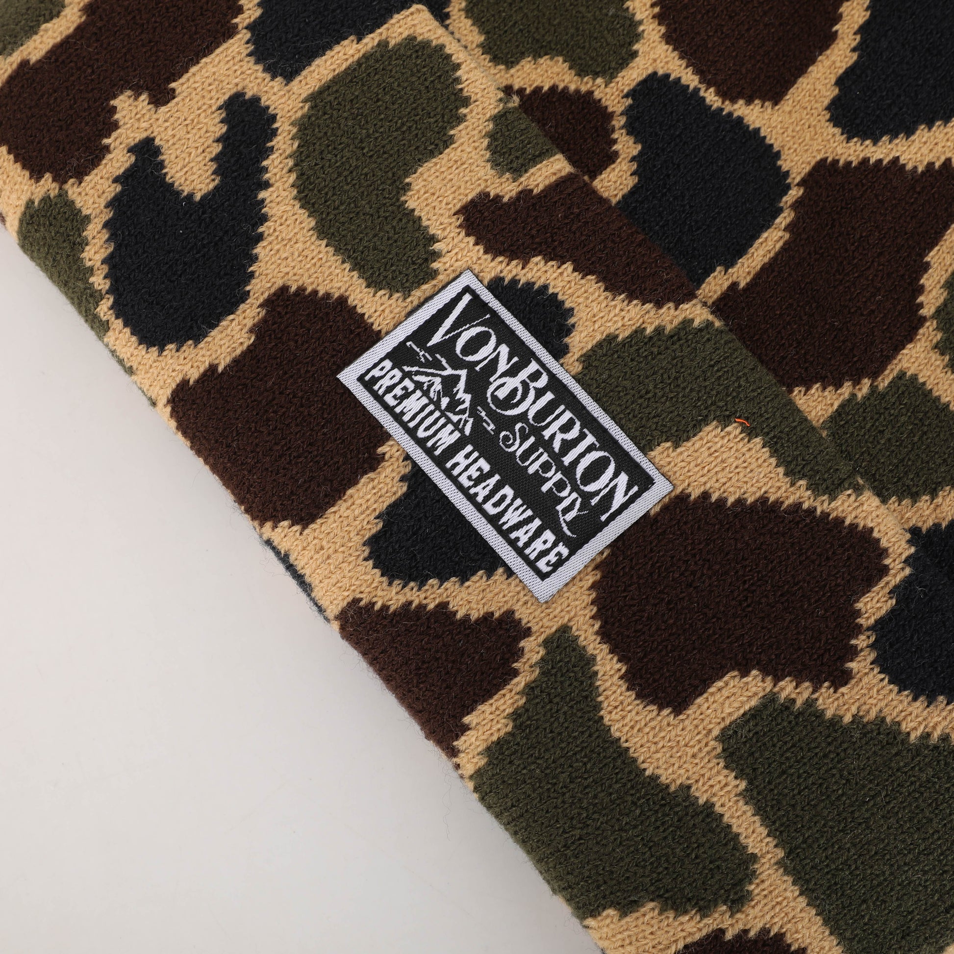 Duck Camo Beanie Valley Creeper  Von Burton Supply Co.