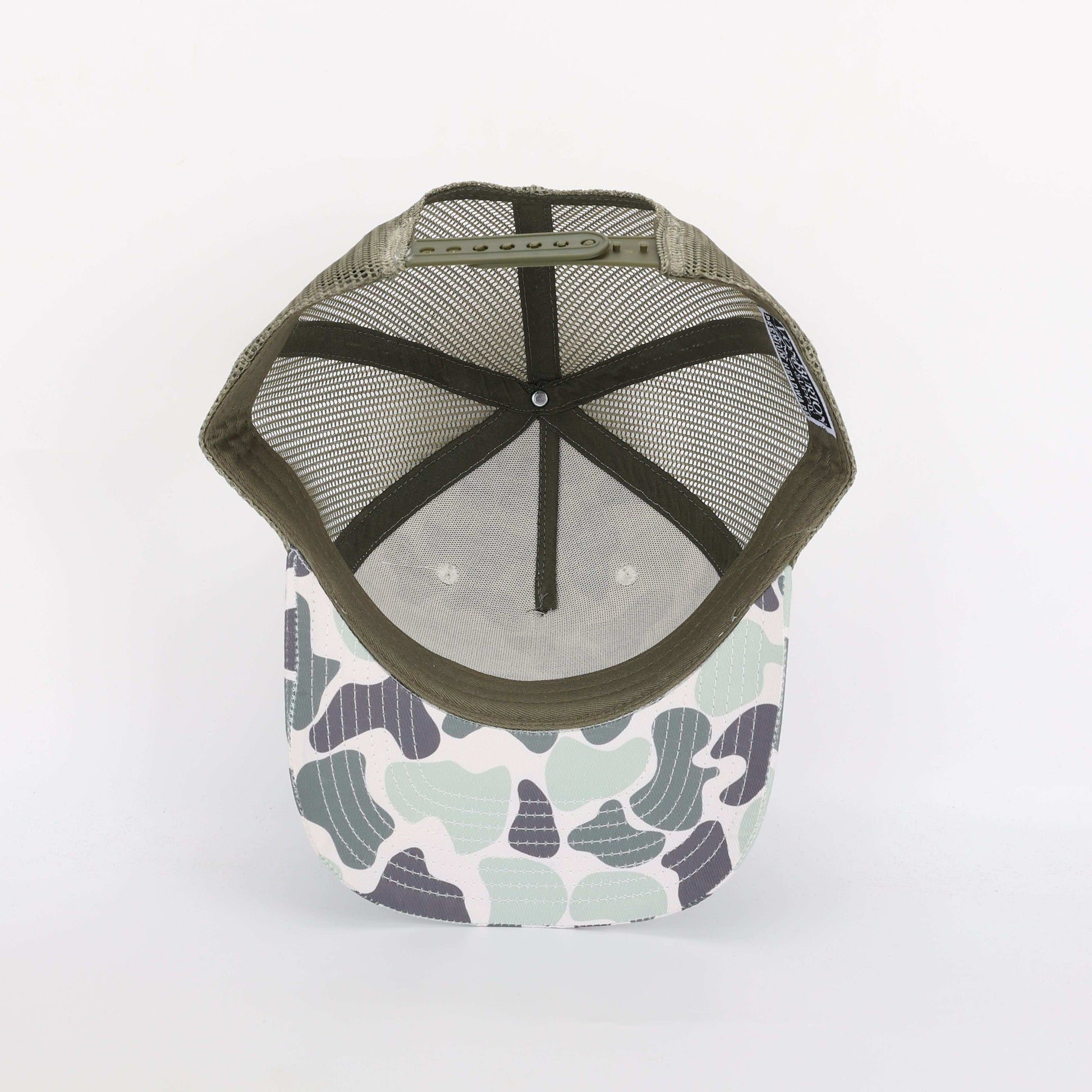 Duck Camo Trucker Hat Marsh Creeper Sage Von Burton Supply
