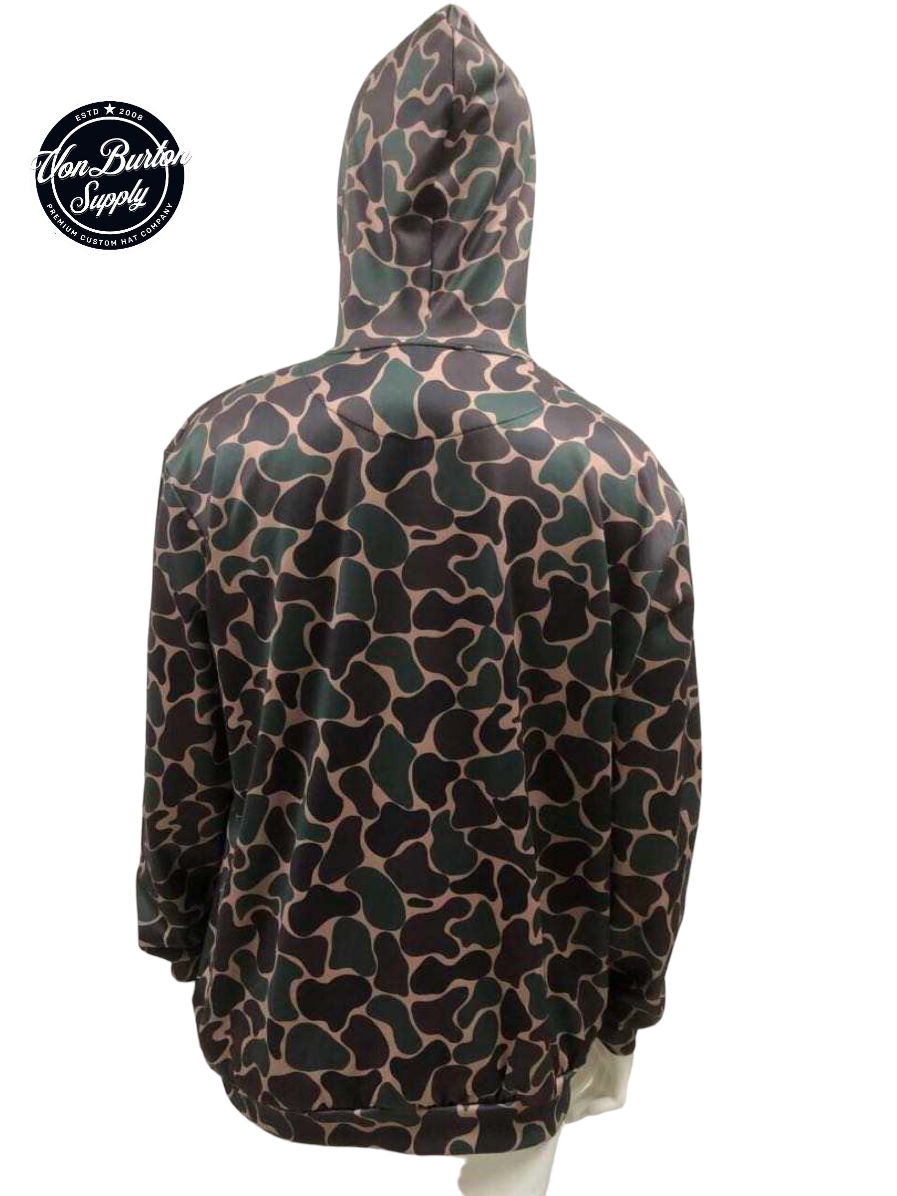 Vintage Duck Camo Hoodie Rocky Creeper  Von Burton Supply