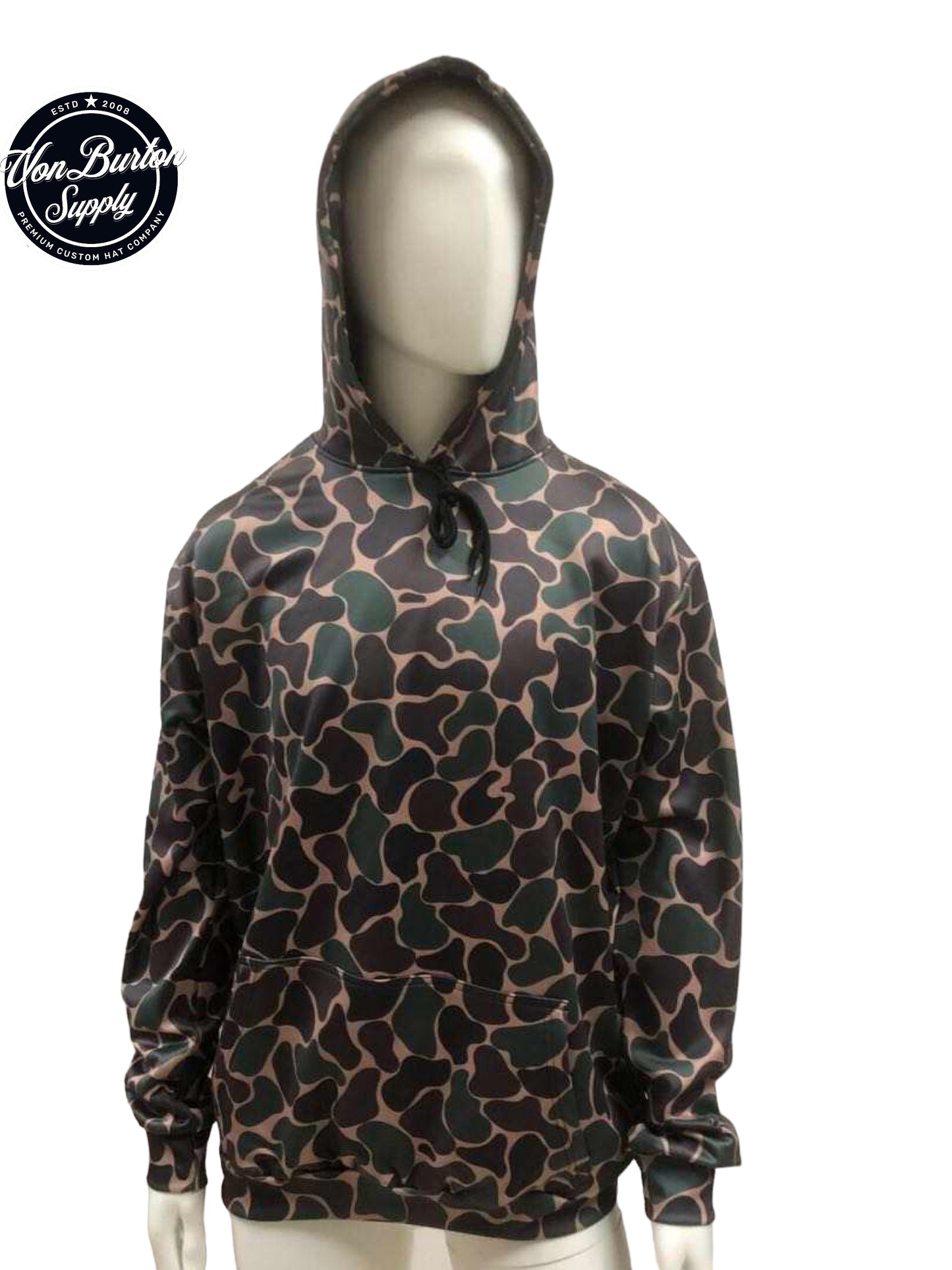 Vintage Duck Camo Hoodie Rocky Creeper  Von Burton Supply