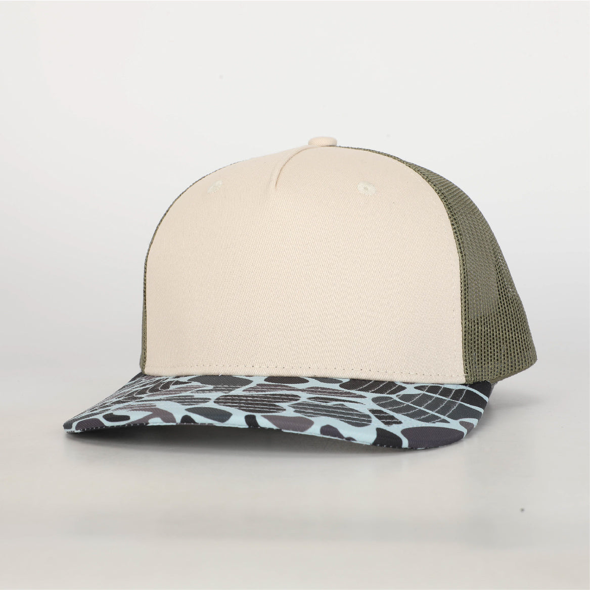 Duck Camo Leather Patch Hat Ponderosa Von Burton Supply