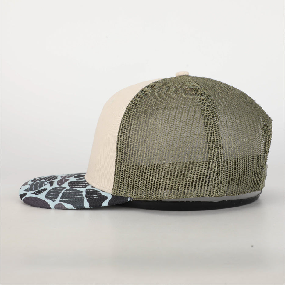 Duck Camo Leather Patch Hat Ponderosa Von Burton Supply