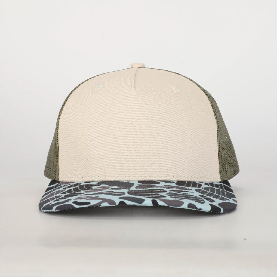 Duck Camo Leather Patch Hat Ponderosa Von Burton Supply