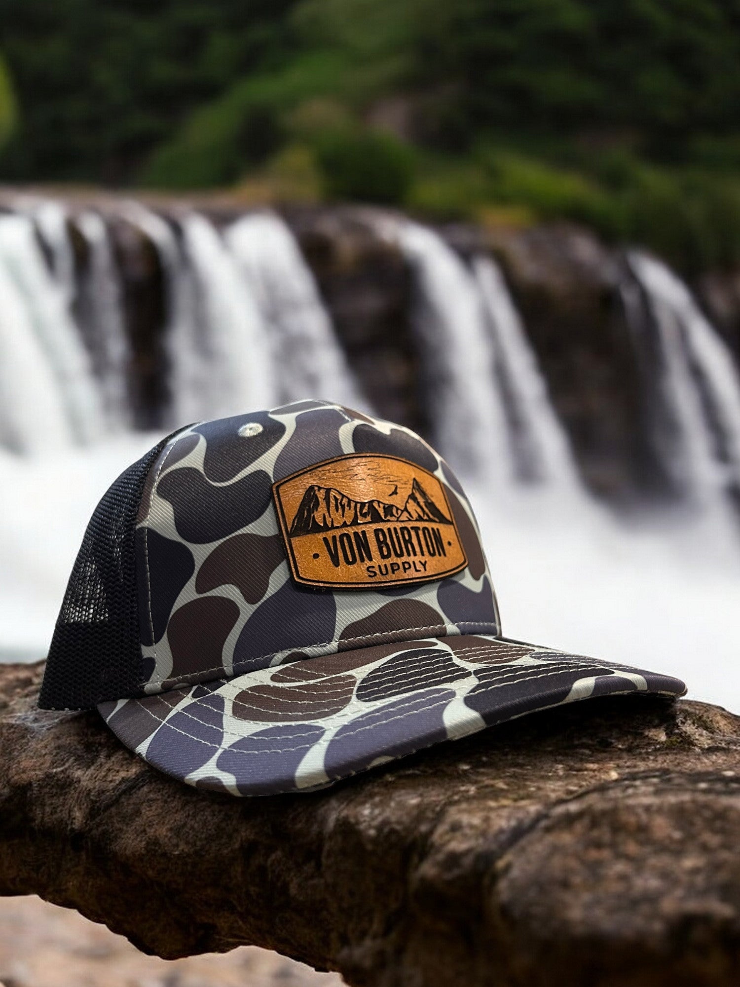 Classic Duck Camo Blue Rock Hat Camo Hat Von Burton Supply