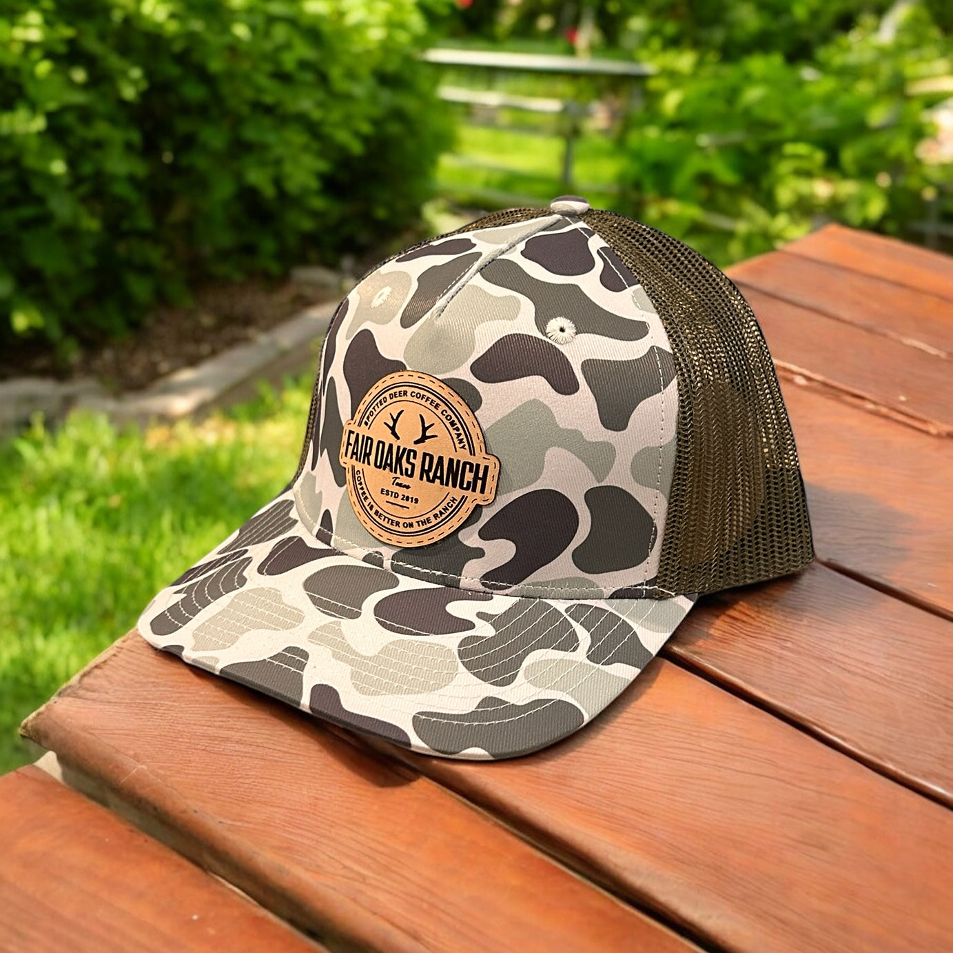 Duck Camo Five Panel Trucker Hat Marsh Creeper Hat Von Burton Supply