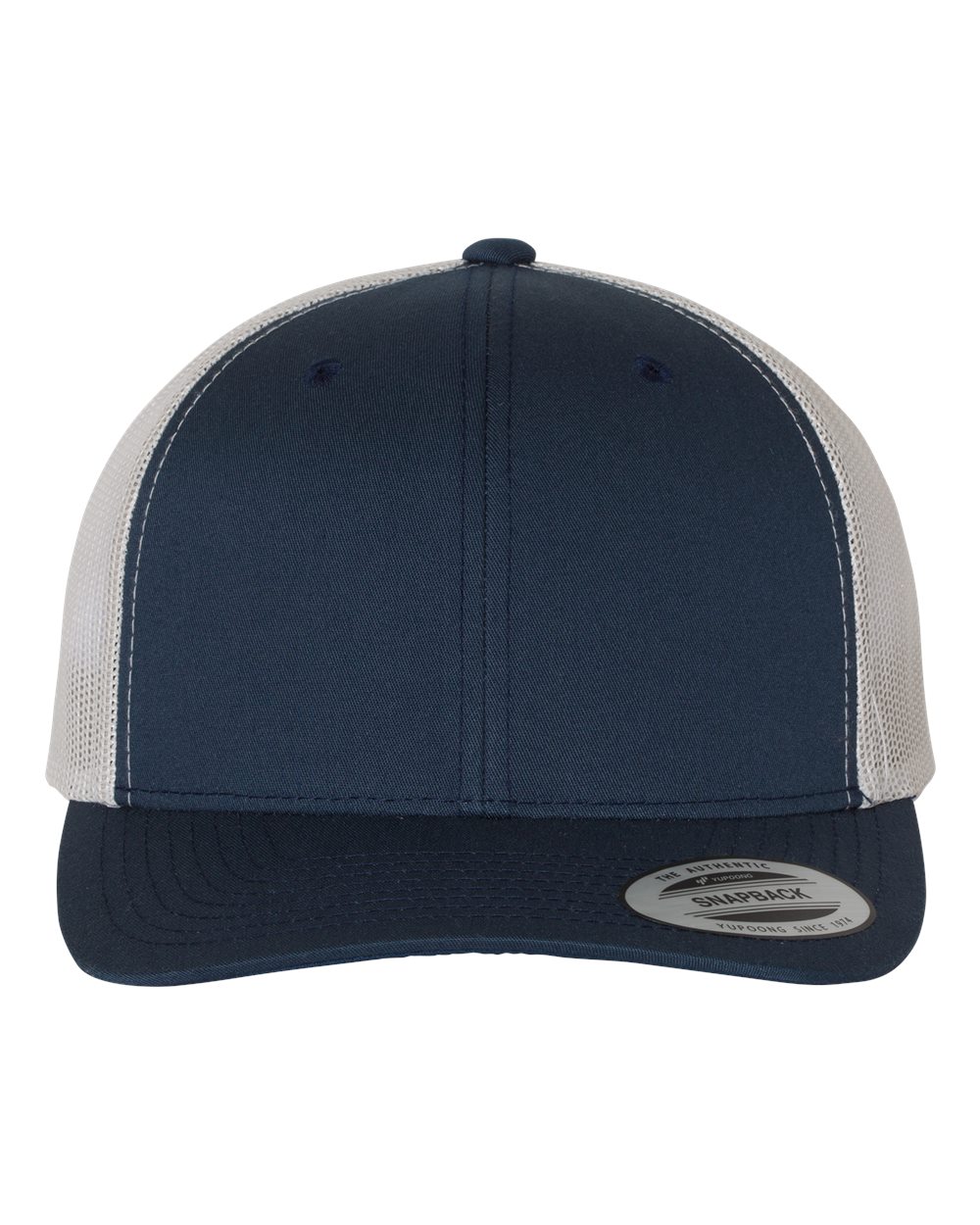 Yupoong Classics Retro Trucker Patch Hat Camo Hat Yupoong Navy/Silver