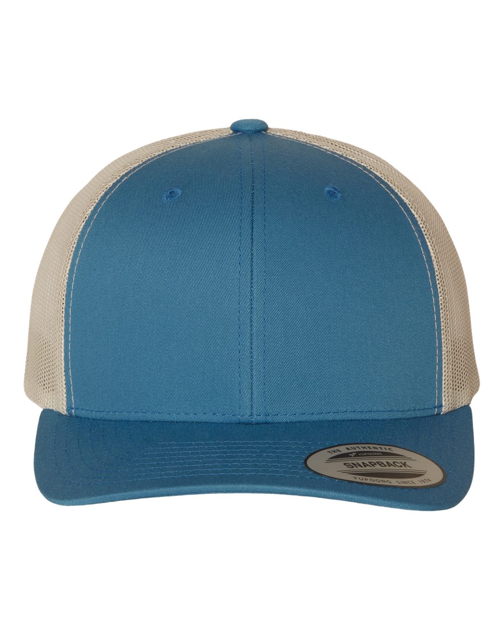 Yupoong Classics Retro Trucker Patch Hat Camo Hat Yupoong Steel Blue/Silver