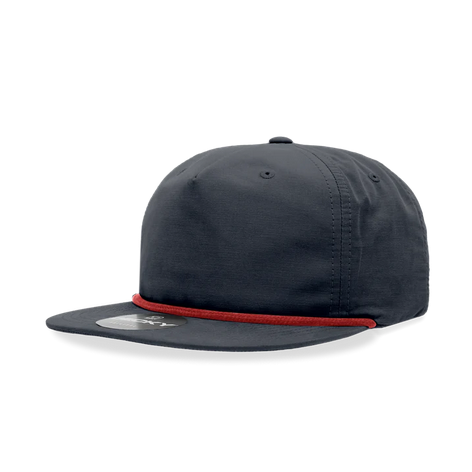 Custom Decky 6032 Leather Patch Rope Hats Rope Hat Decky Navy/Red