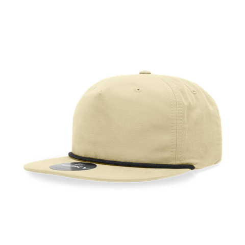 Custom Decky 6032 Leather Patch Rope Hats Rope Hat Decky Birch/Black