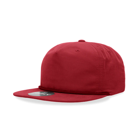 Custom Decky 6032 Leather Patch Rope Hats Rope Hat Decky Red