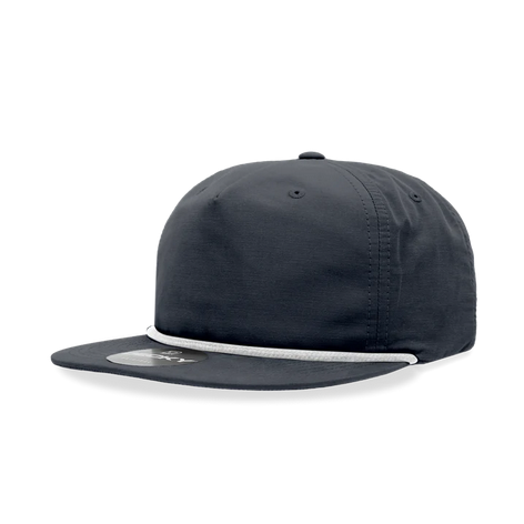 Custom Decky 6032 Leather Patch Rope Hats Rope Hat Decky Navy/White