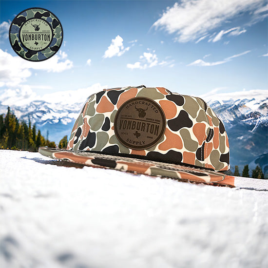 Custom Salmon Creek Duck Camo Rope Hat Hat Von Burton Supply Co.