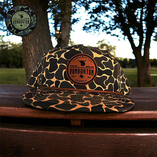 Valley Creeper Brown Duck Camo Rope Hat Von Burton Supply Co.