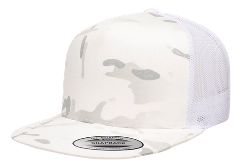 Yupoong 6006MC MultiCam Hat Camo Hat Yupoong MultiCam Alpine/White
