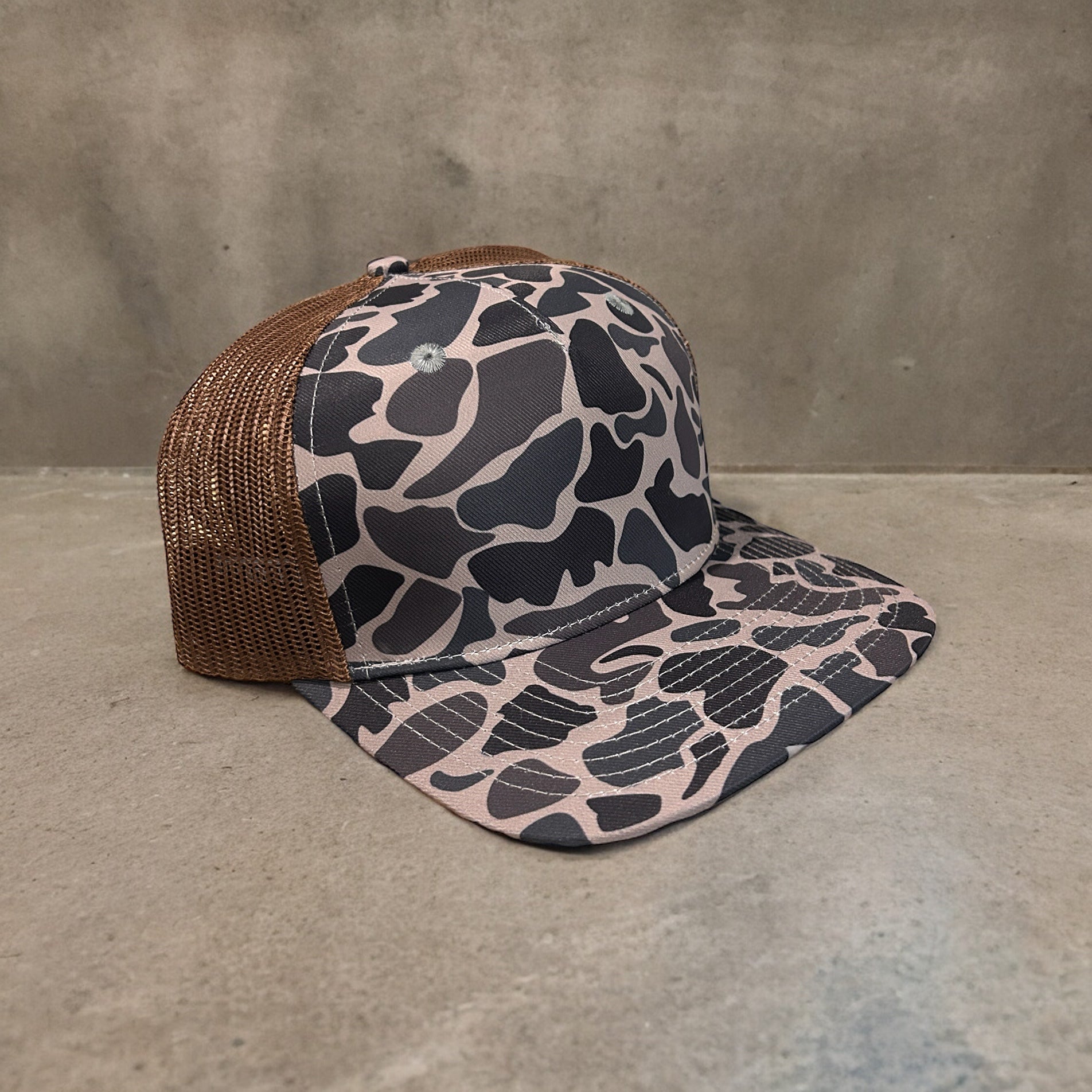 Duck Camo Elk Ridge Leather Patch Hat Camo Hat Von Burton Supply