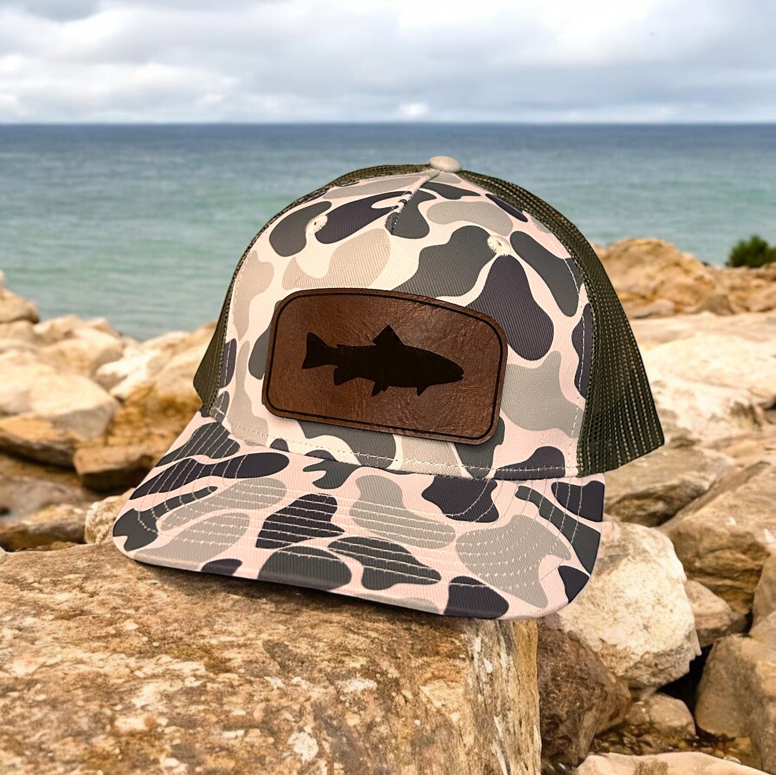 Duck Camo Five Panel Trucker Hat Marsh Creeper Hat Von Burton Supply