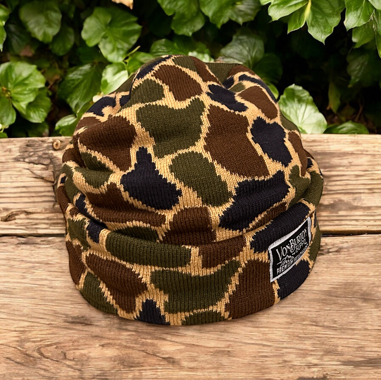 Duck Camo Beanie Valley Creeper  Von Burton Supply Co.