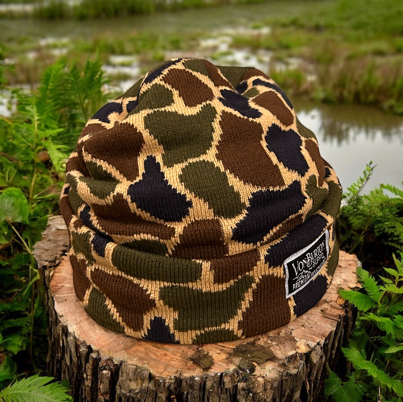 Duck Camo Beanie Valley Creeper Von Burton Supply Co.