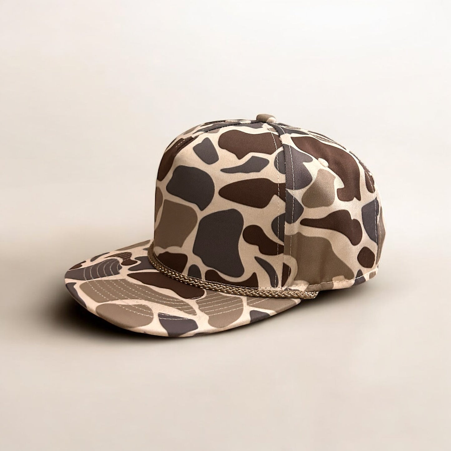 Custom Steelhead Creeper Duck Camo Five Panel Rope Hat Camo Rope Hat Von Burton Supply