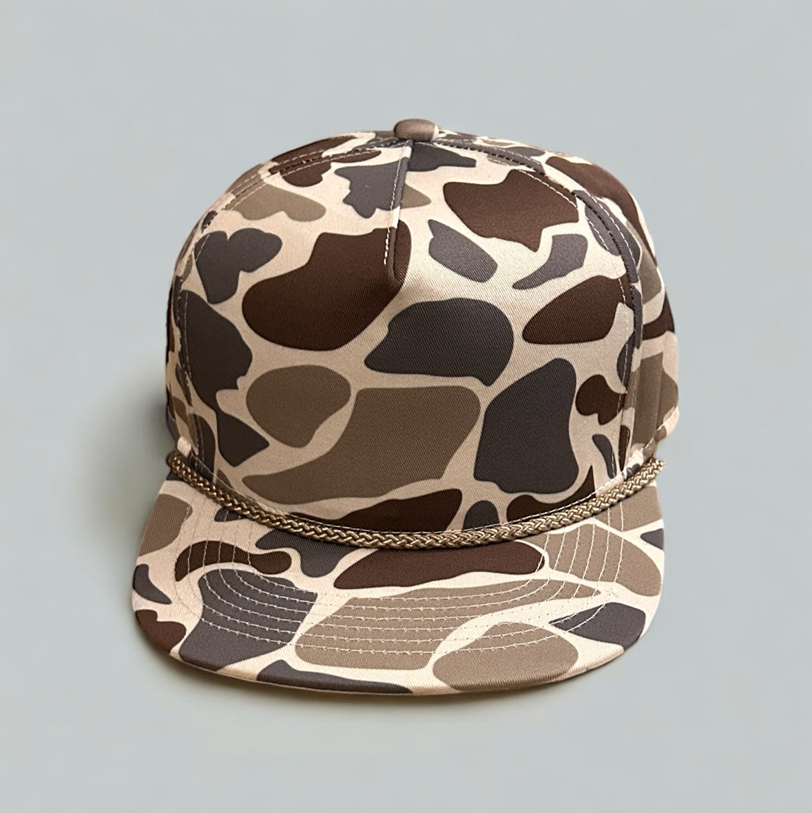 Custom Steelhead Creeper Duck Camo Five Panel Rope Hat Camo Rope Hat Von Burton Supply
