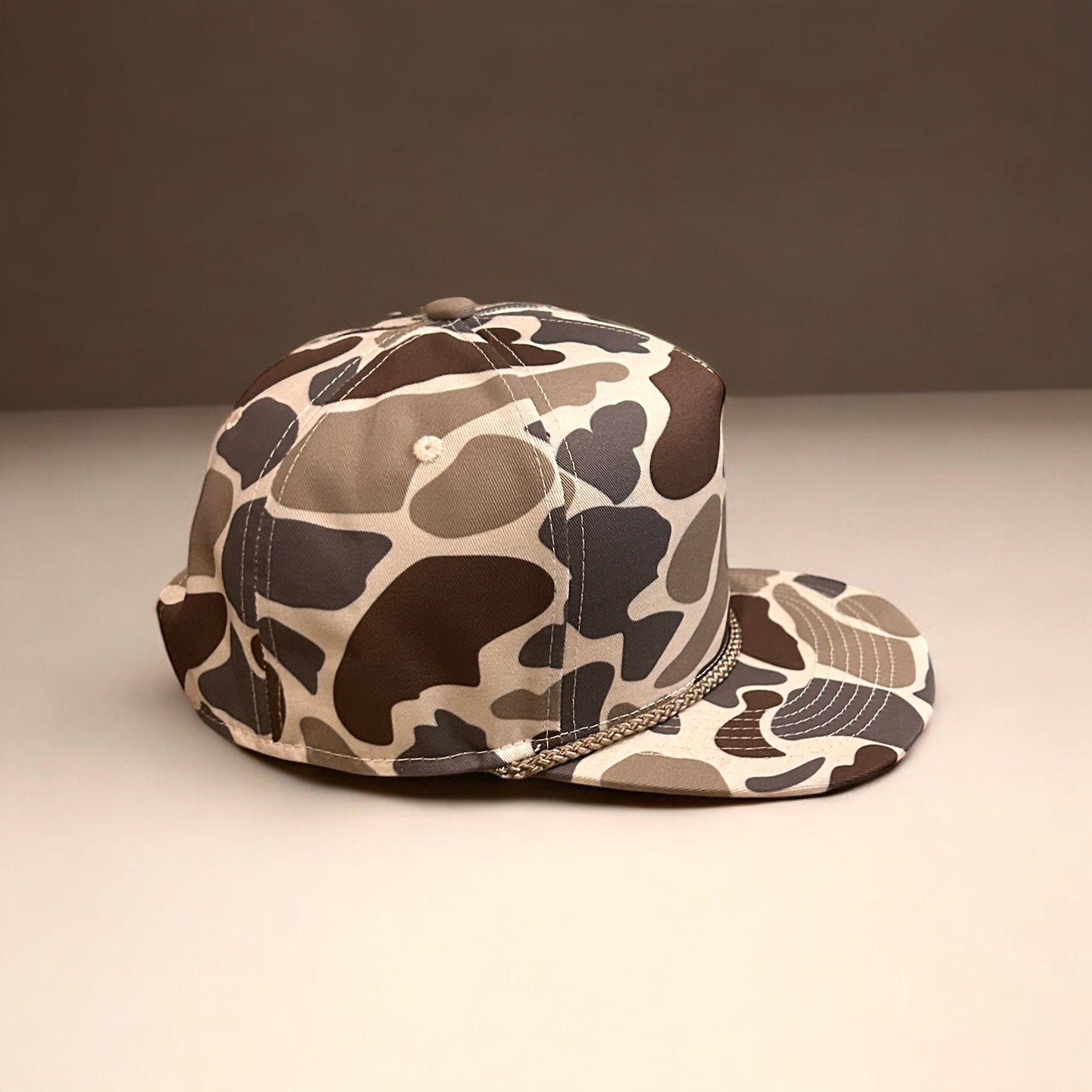 Custom Steelhead Creeper Duck Camo Five Panel Rope Hat Camo Rope Hat Von Burton Supply