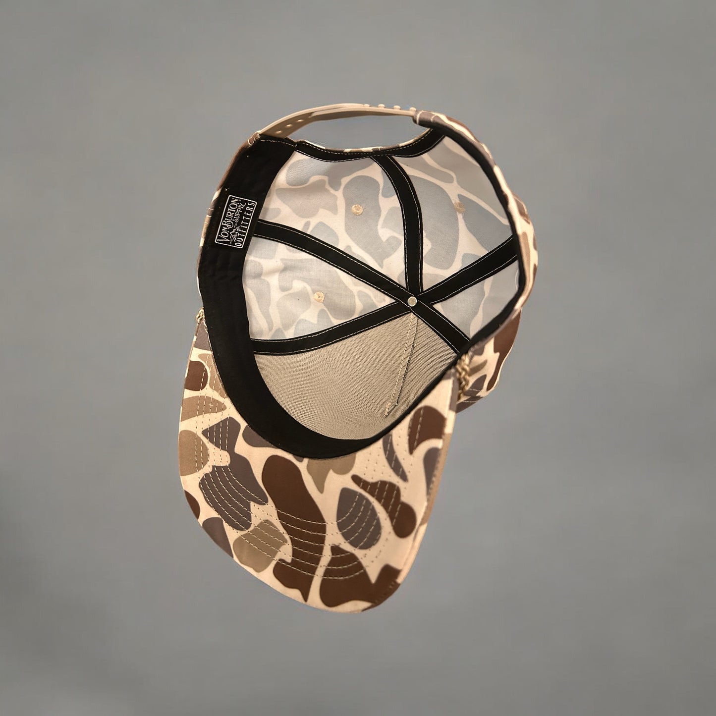 Custom Steelhead Creeper Duck Camo Five Panel Rope Hat Camo Rope Hat Von Burton Supply
