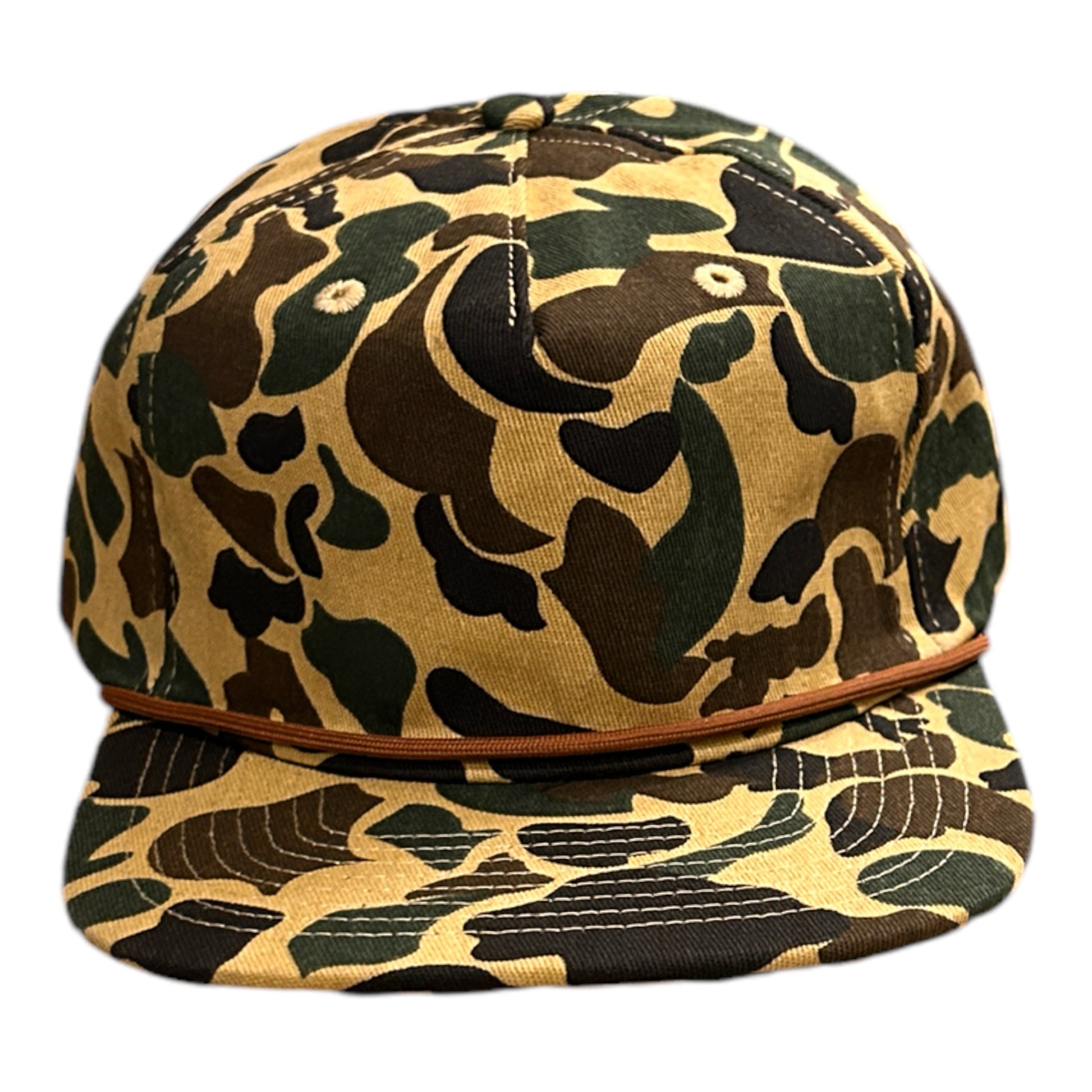Vintage Duck Camo Rope Hat Aspen  Von Burton Supply