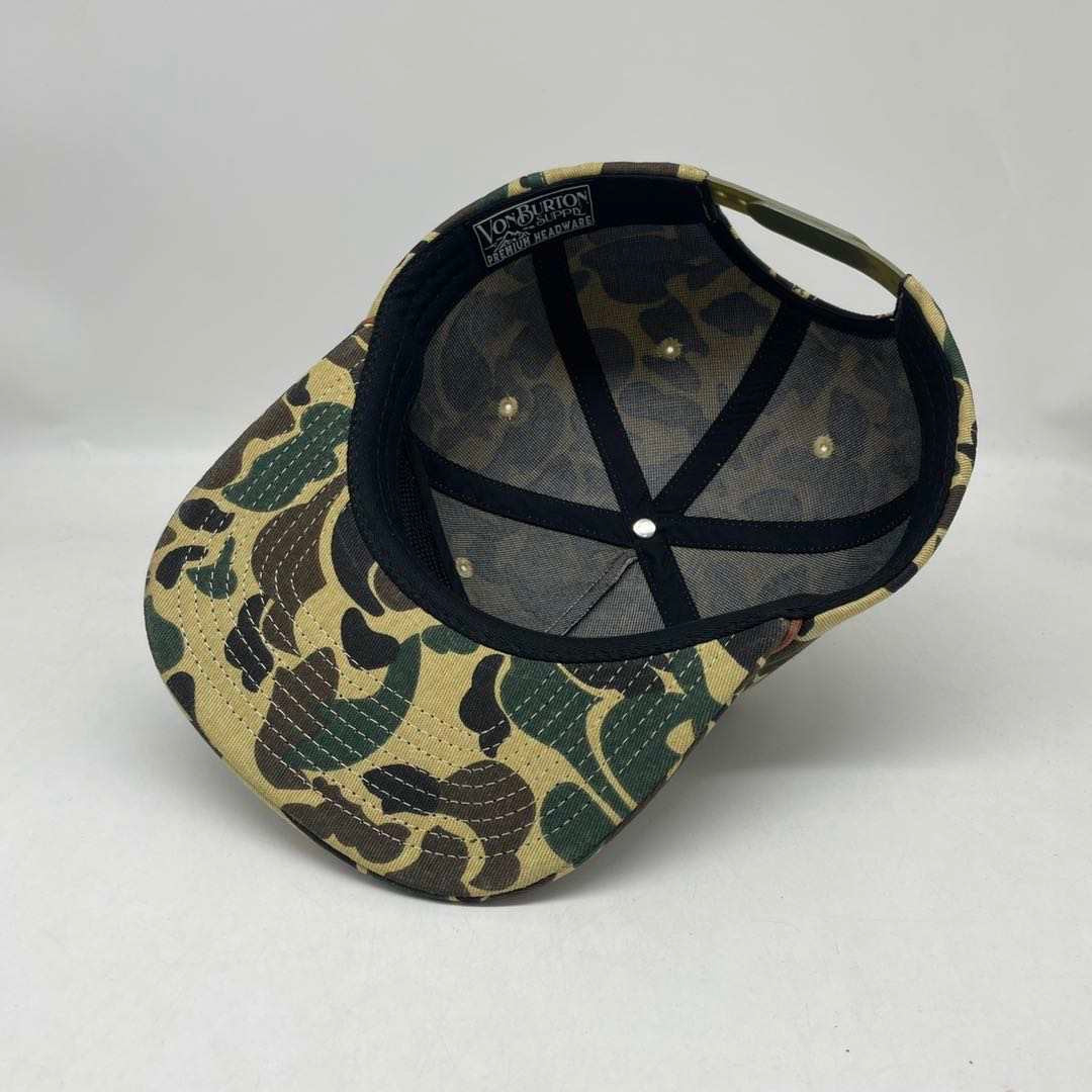 Duck Camo Rope Leather Patch Hat Aspen Camo Hat Von Burton Supply