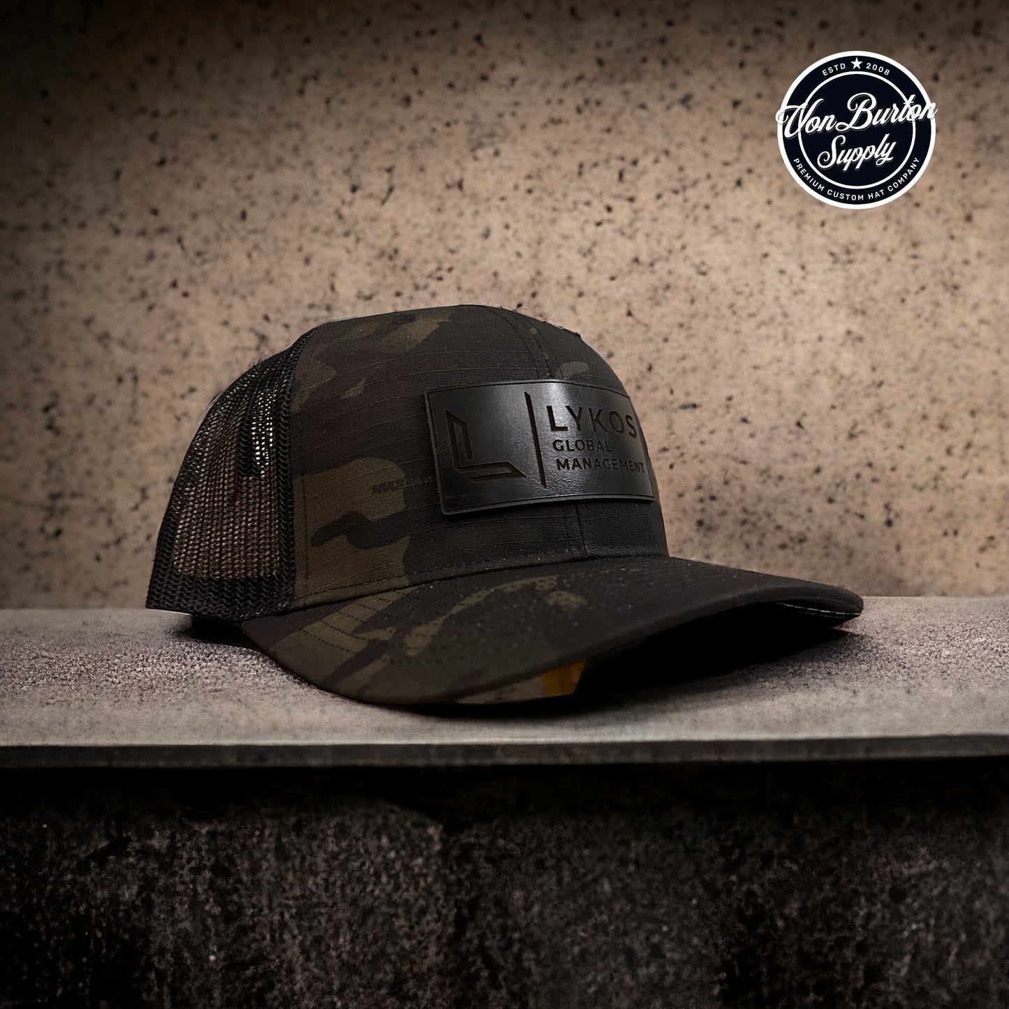 Richardson 862 Tactical Multicam Leather Patch Hat Richardson