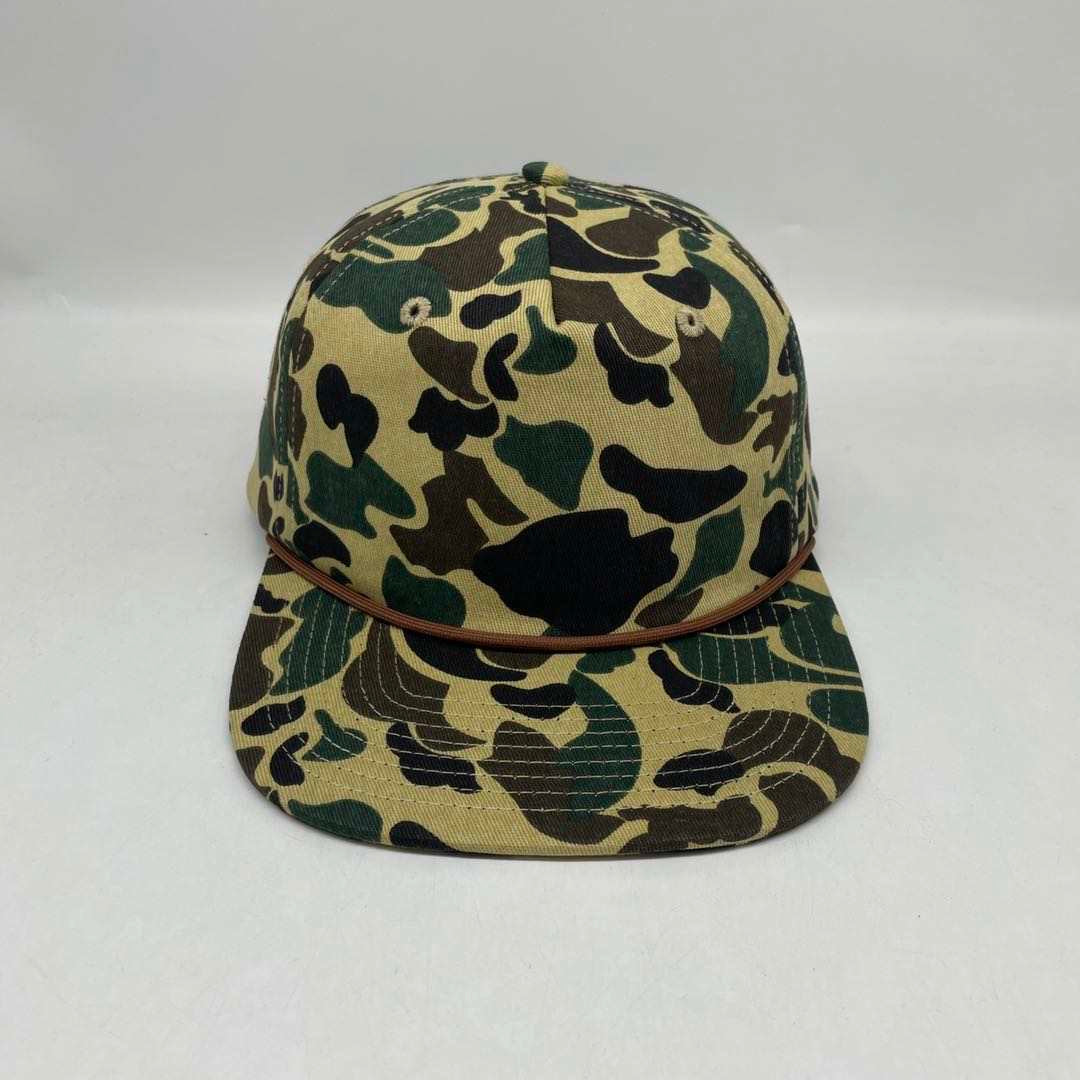 Duck Camo Rope Leather Patch Hat Aspen Camo Hat Von Burton Supply