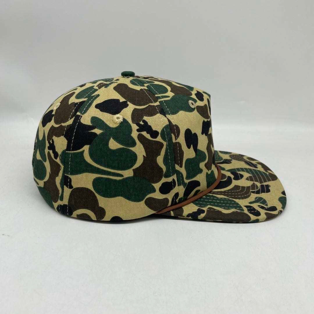 Duck Camo Rope Leather Patch Hat Aspen Camo Hat Von Burton Supply