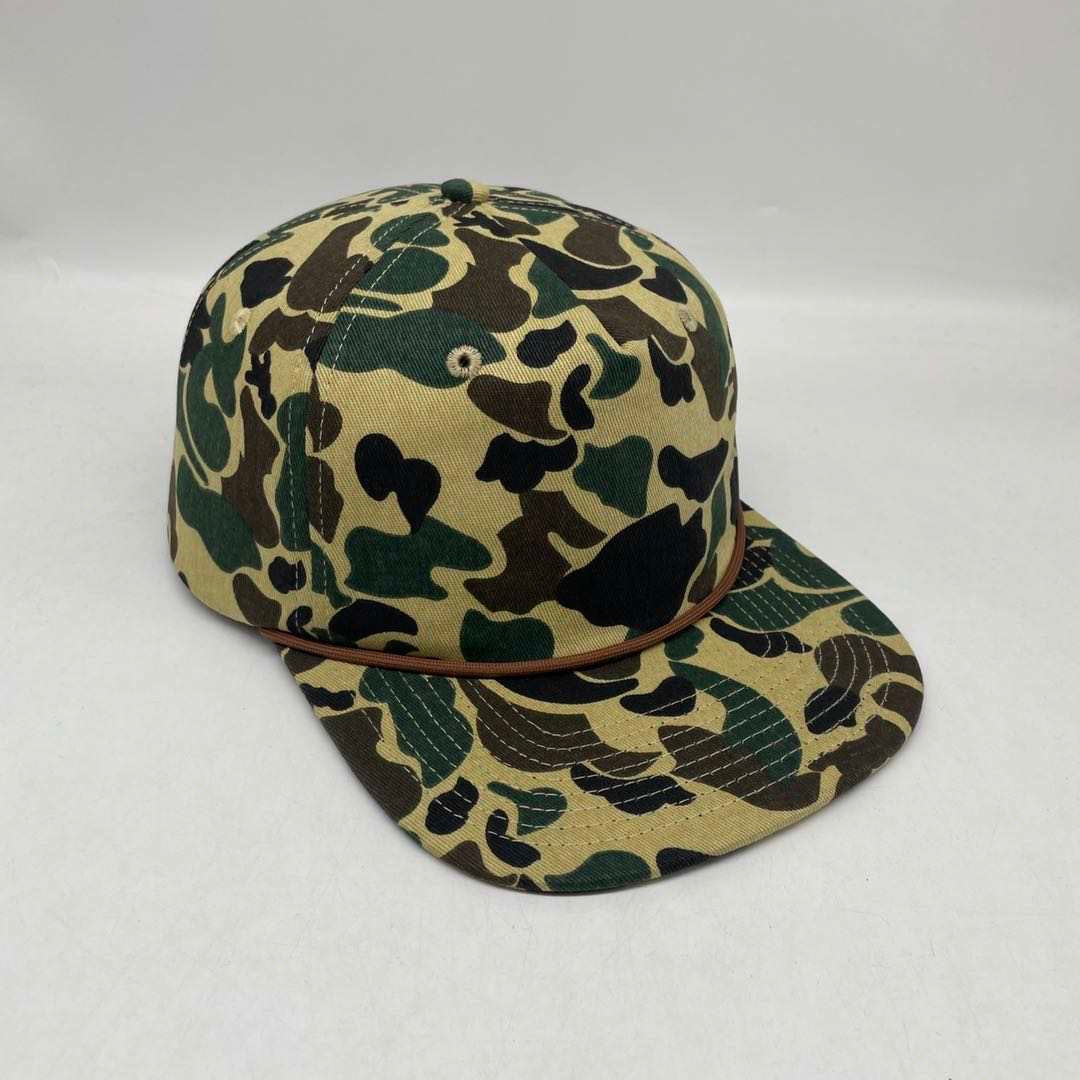 Duck Camo Rope Leather Patch Hat Aspen Camo Hat Von Burton Supply