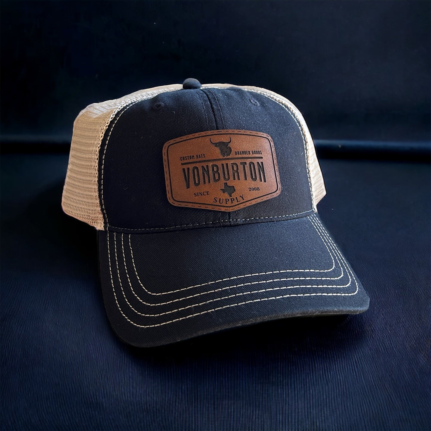 Richardson 111 Garment Washed Leather Patch Hat Von Burton Supply