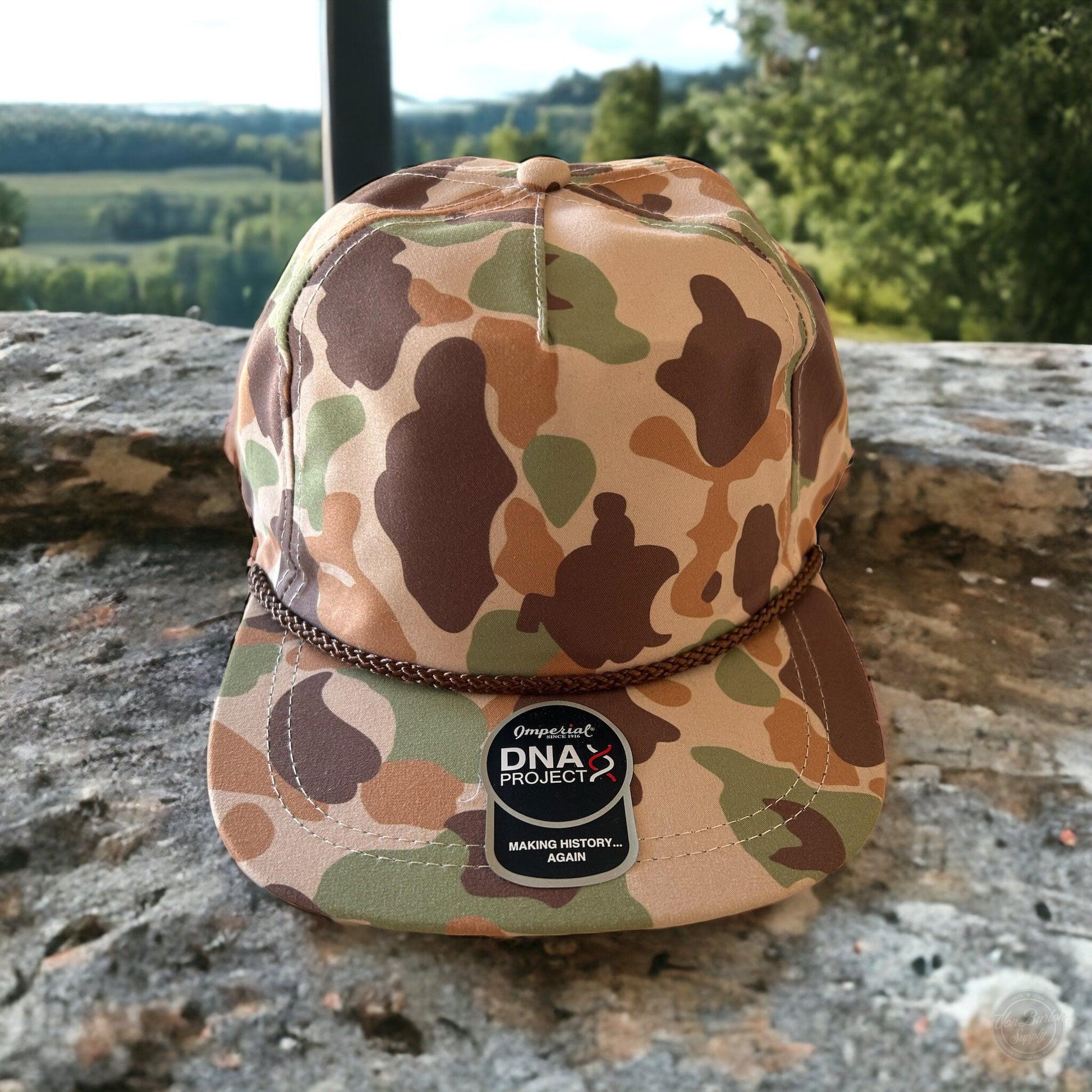 Imperial DNA Frog Camo Brown Rope Hat Hat Imperial
