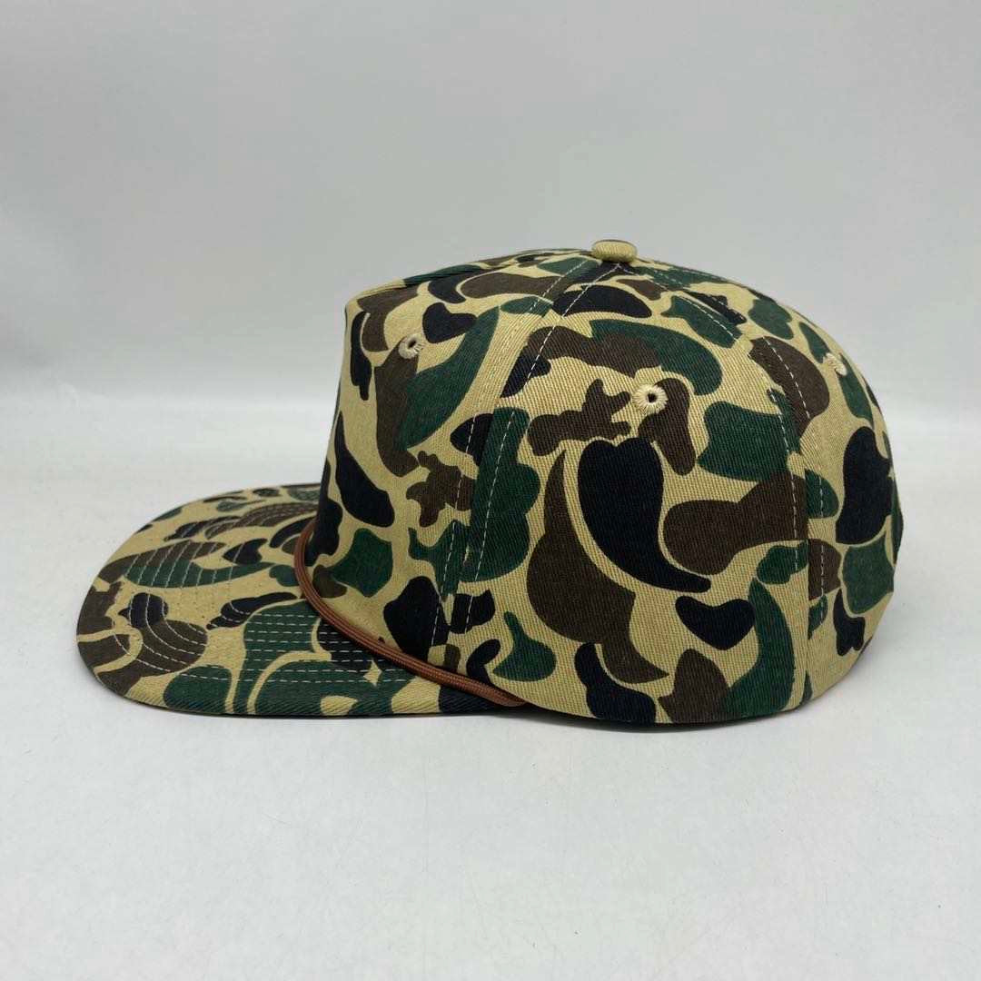 Duck Camo Rope Leather Patch Hat Aspen Camo Hat Von Burton Supply