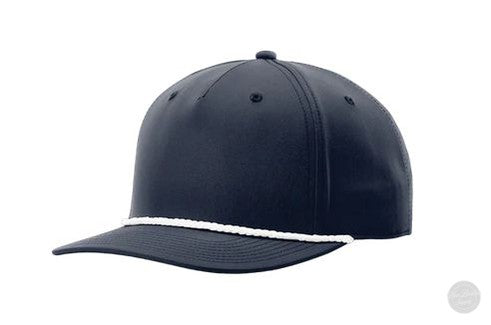 Richardson 258 FP Rope Leather Patch Hats Von Burton Supply Navy