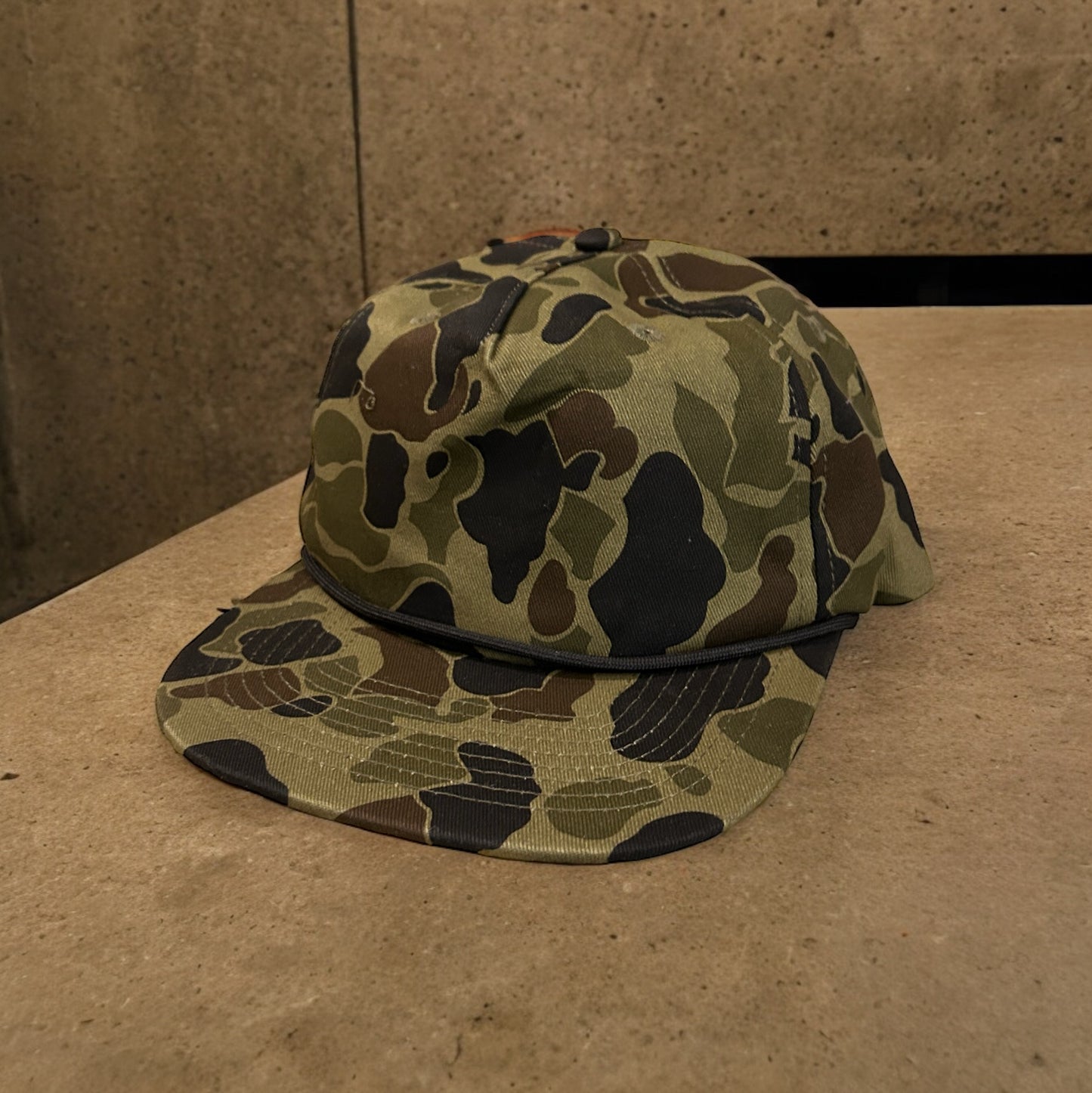 Vintage Duck Camo Rope Hat Platte Von Burton Supply
