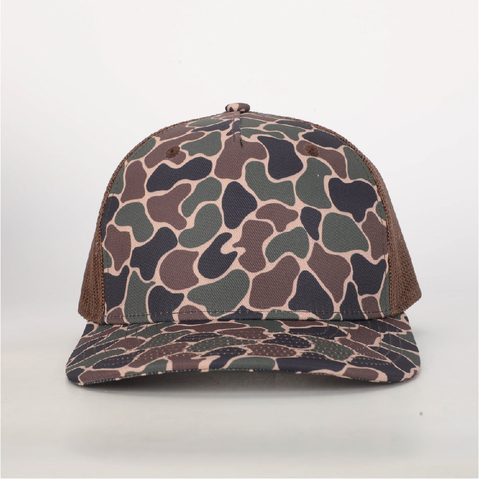 Duck Camo Leather Patch Hat Gunnison Camo Hat Von Burton Supply