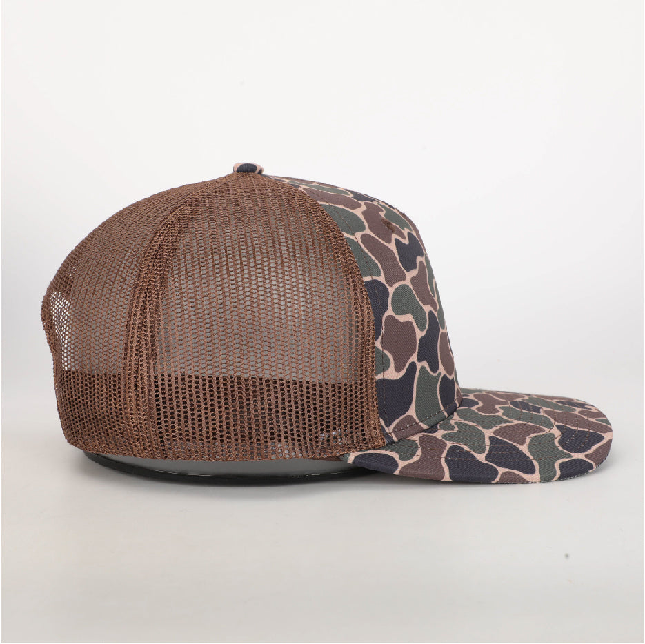 Duck Camo Leather Patch Hat Gunnison Camo Hat Von Burton Supply