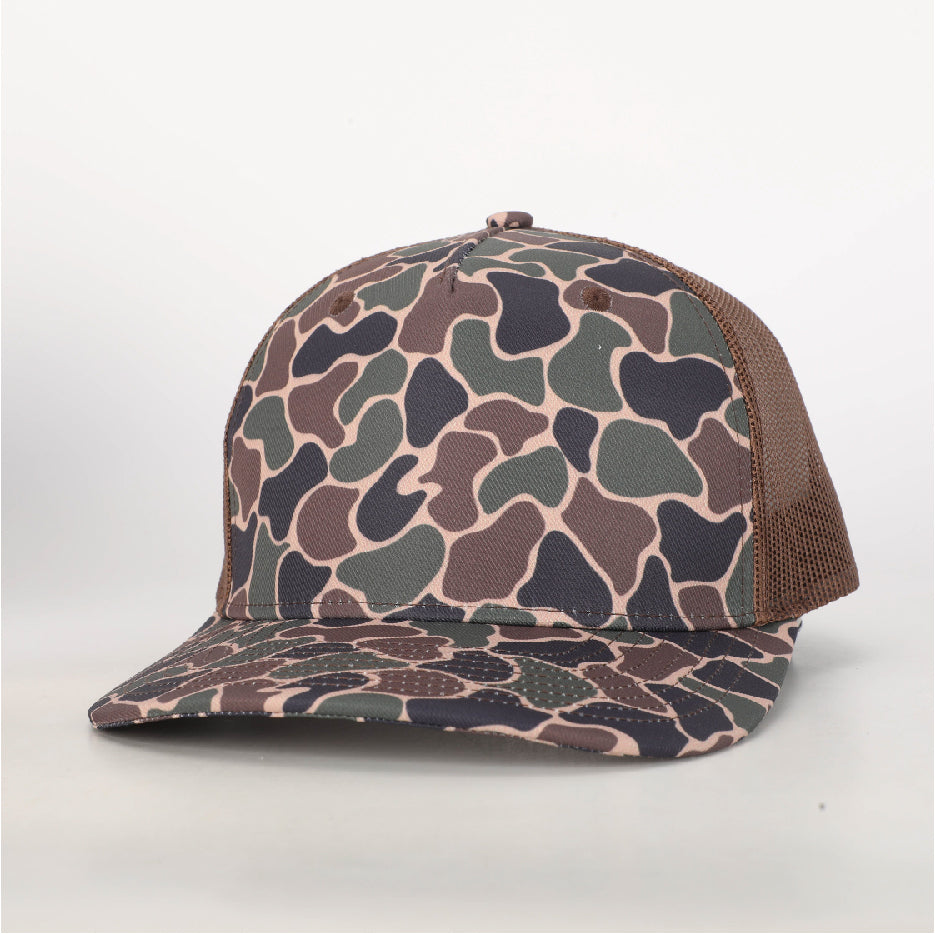 Duck Camo Leather Patch Hat Gunnison Camo Hat Von Burton Supply