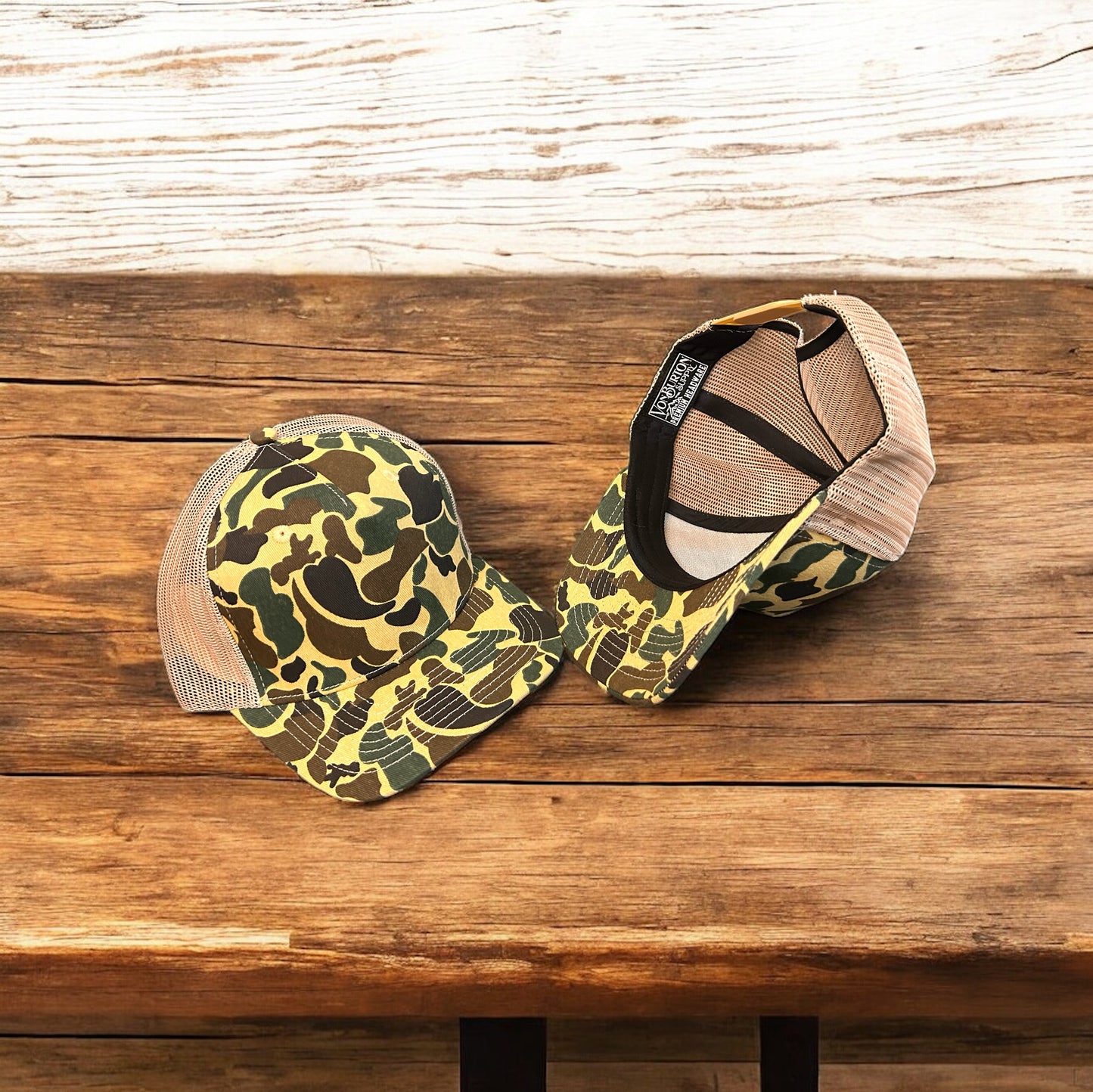 Vintage Duck Camo 5 Panel Trucker Hat Aspen Von Burton Supply