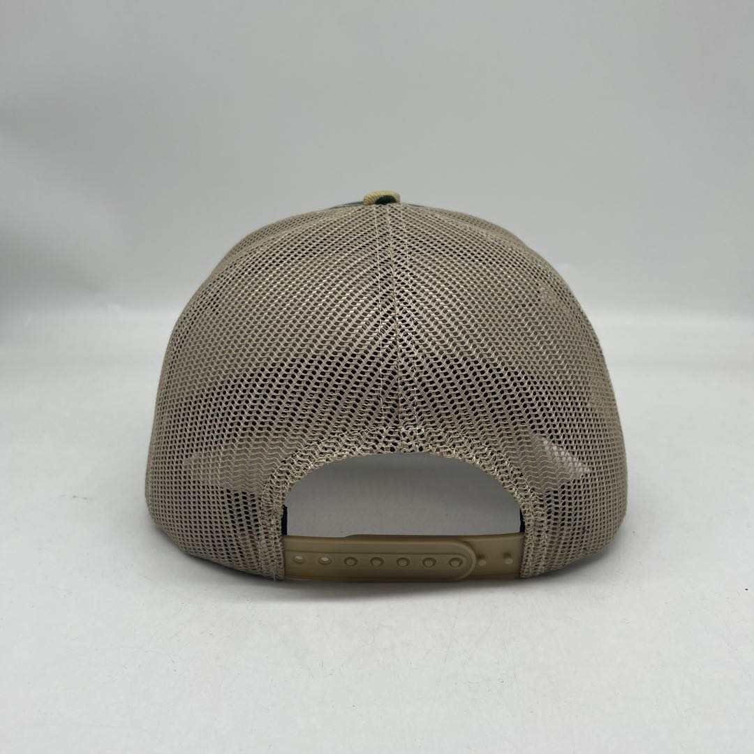 Custom Duck Camo 7 Panel Leather Patch Hat Aspen Hat Von Burton Supply