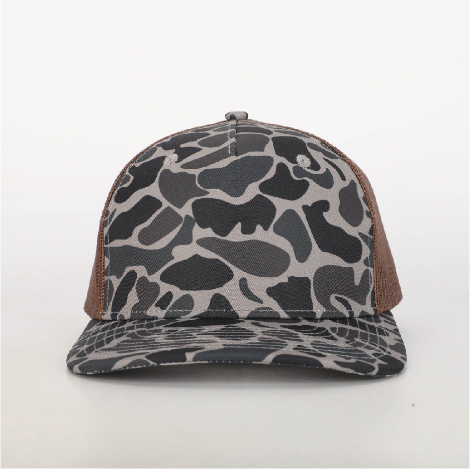 Duck Camo Elk Ridge Leather Patch Hat Camo Hat Von Burton Supply