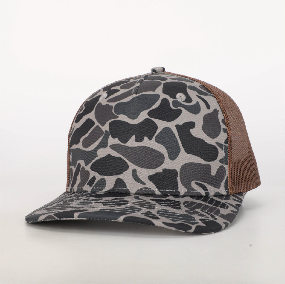 Duck Camo Elk Ridge Leather Patch Hat Camo Hat Von Burton Supply