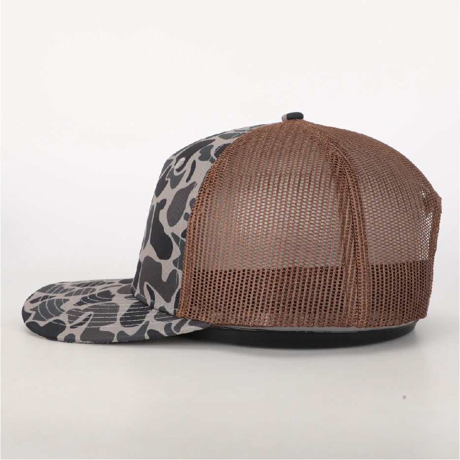 Duck Camo Elk Ridge Leather Patch Hat Camo Hat Von Burton Supply